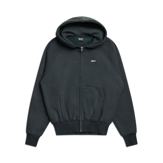 ZIP HOODIE DARK EMERALD