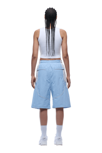BAGGY WARM UP SHORTS ICE BLUE