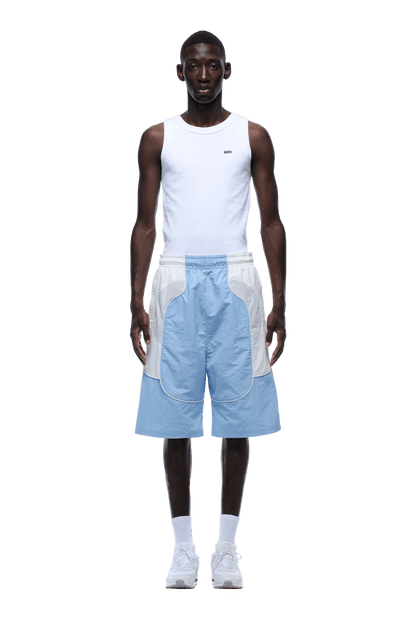 BAGGY WARM UP SHORTS ICE BLUE