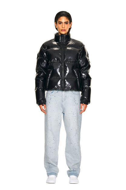 DOWN JACKET BLACK SHINY
