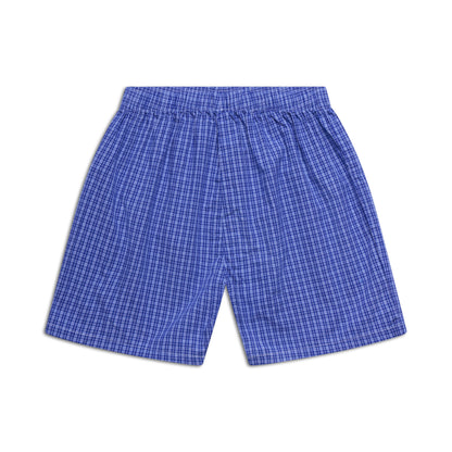 WOVEN BOXER SHORTS COSMIC BLUE/WHITE