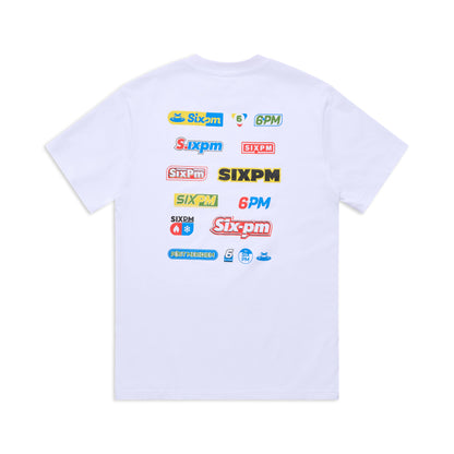 MULTI LOGO TEE WHITE