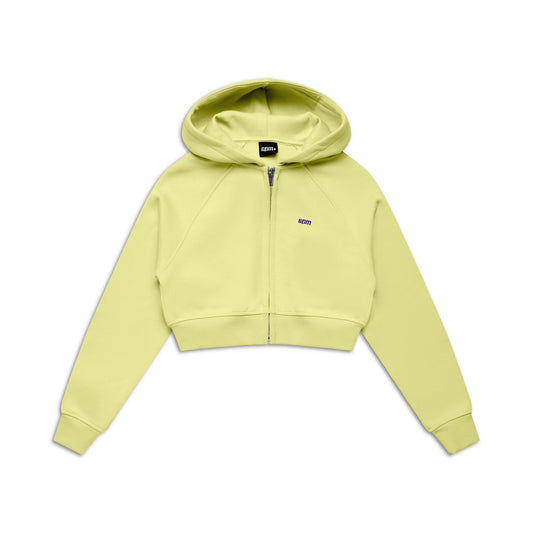 WMNS CROPPED ZIP HOODIE BUTTERCREAM