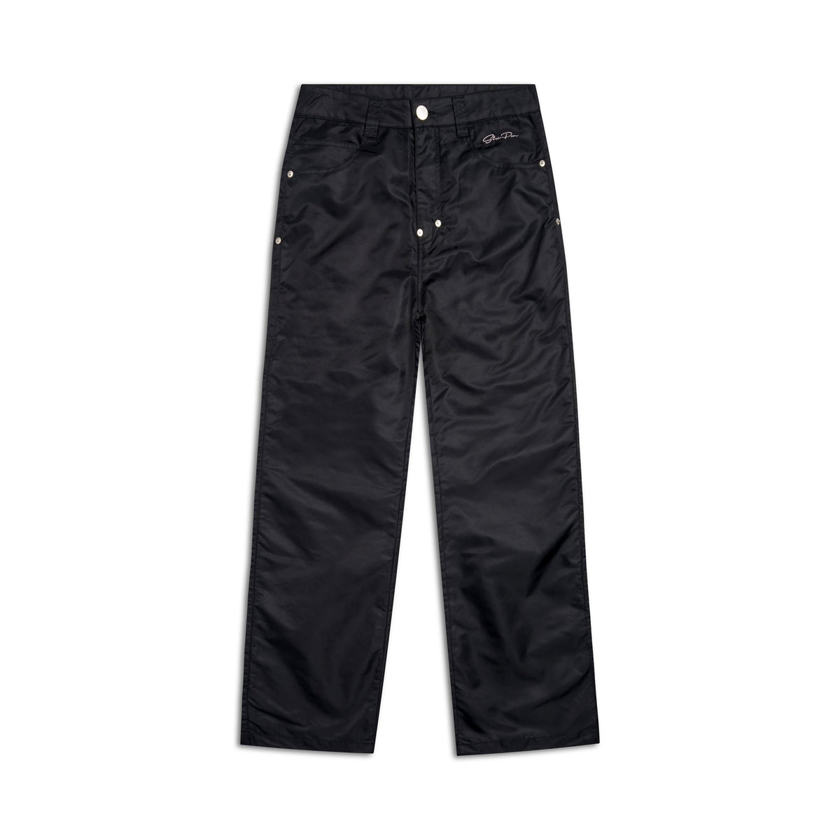 5-POCKET NYLON PANTS BLACK